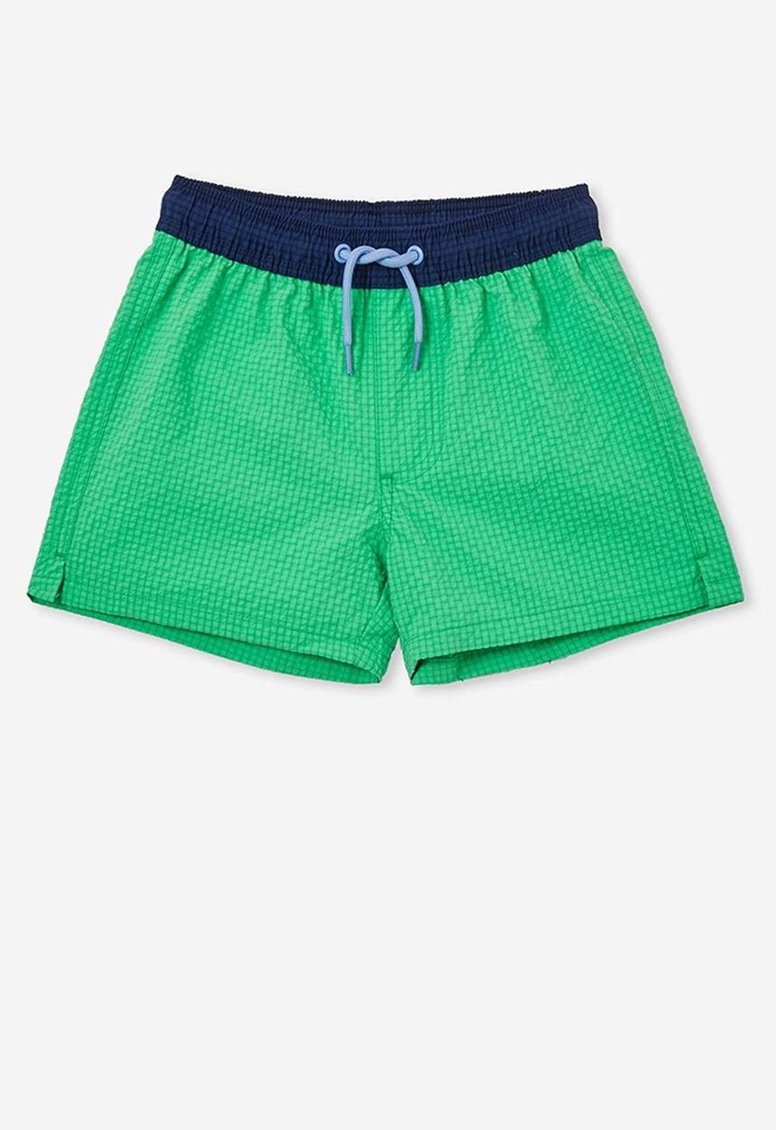 Cotton On - Bailey board short - fiji green/in the navy wb