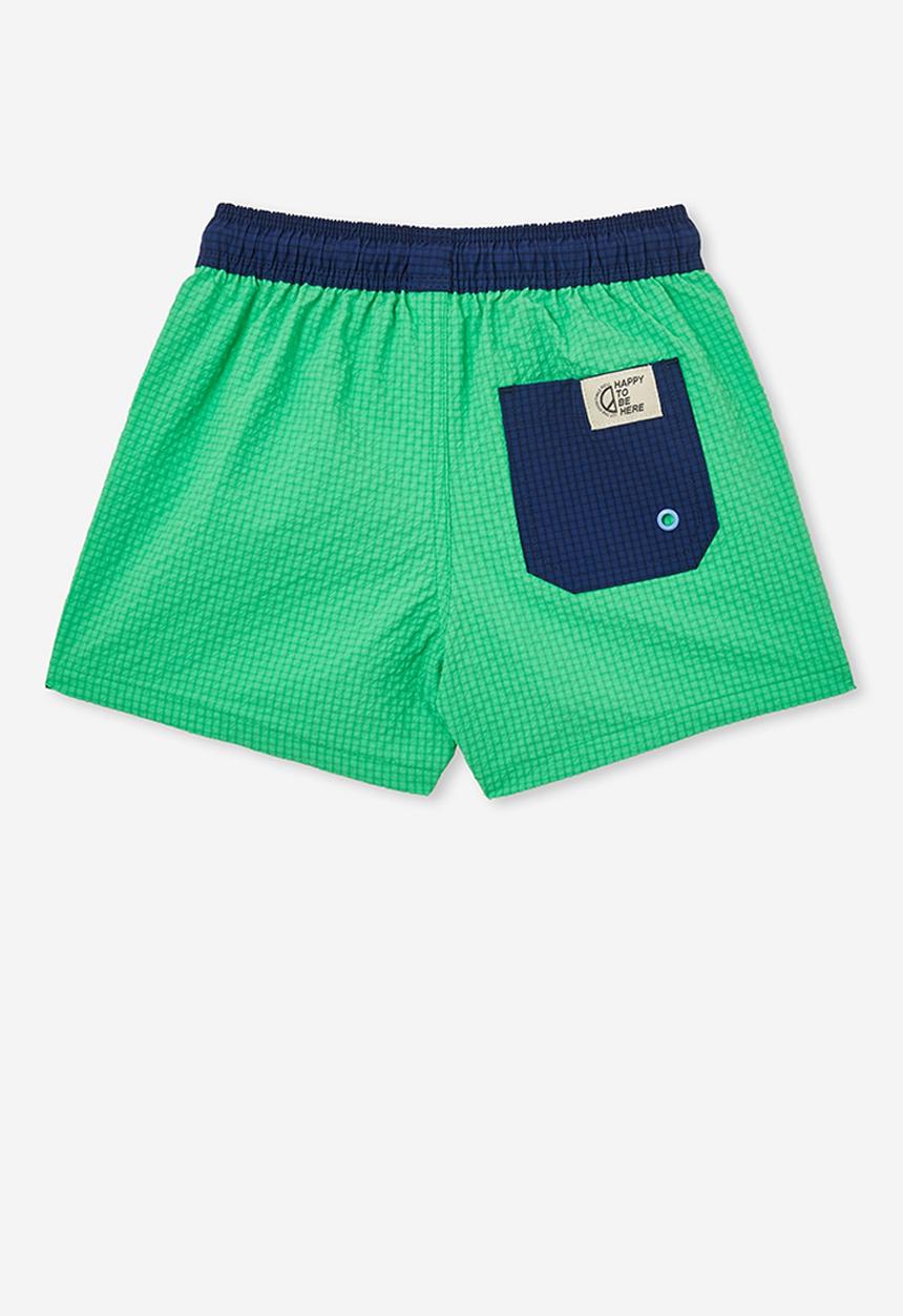 Cotton On - Bailey board short - fiji green/in the navy wb