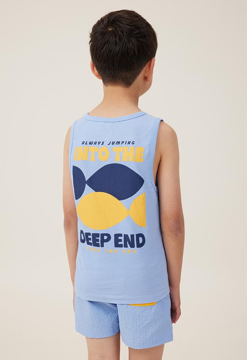 Cotton On - Olsen tank - dusk blue into the deep end