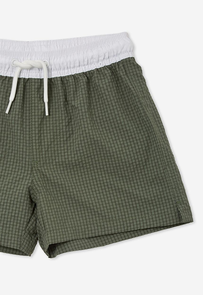 Cotton On - Bailey board short - swag green/white wb