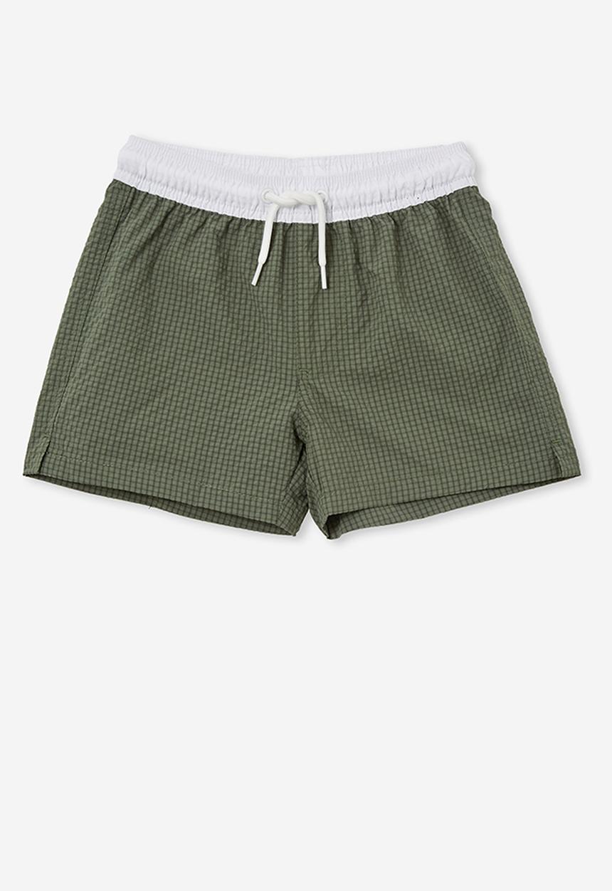 Cotton On - Bailey board short - swag green/white wb