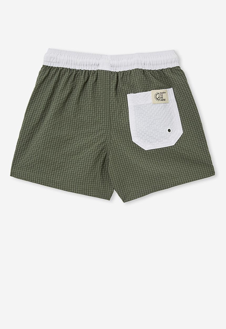 Cotton On - Bailey board short - swag green/white wb