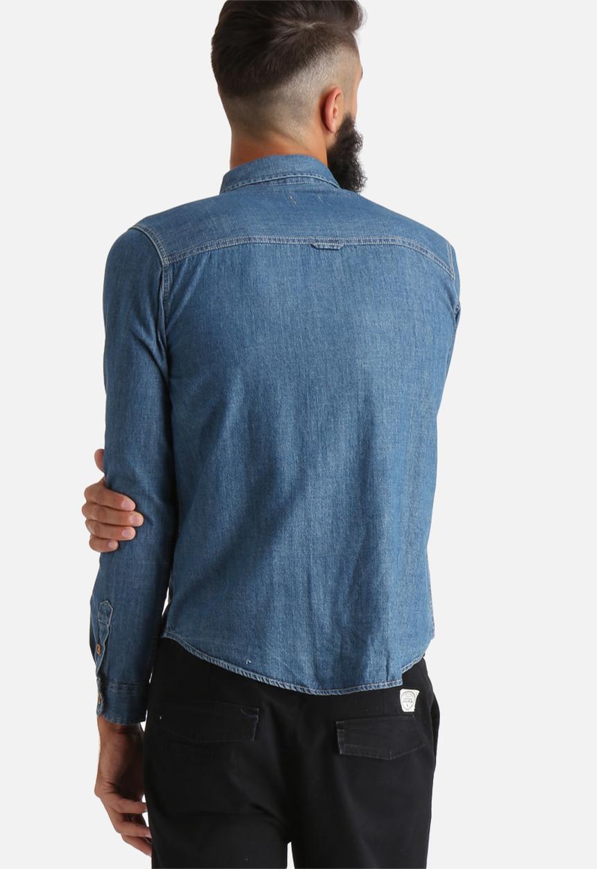 Another Influence - Long Sleeved Denim Shirt