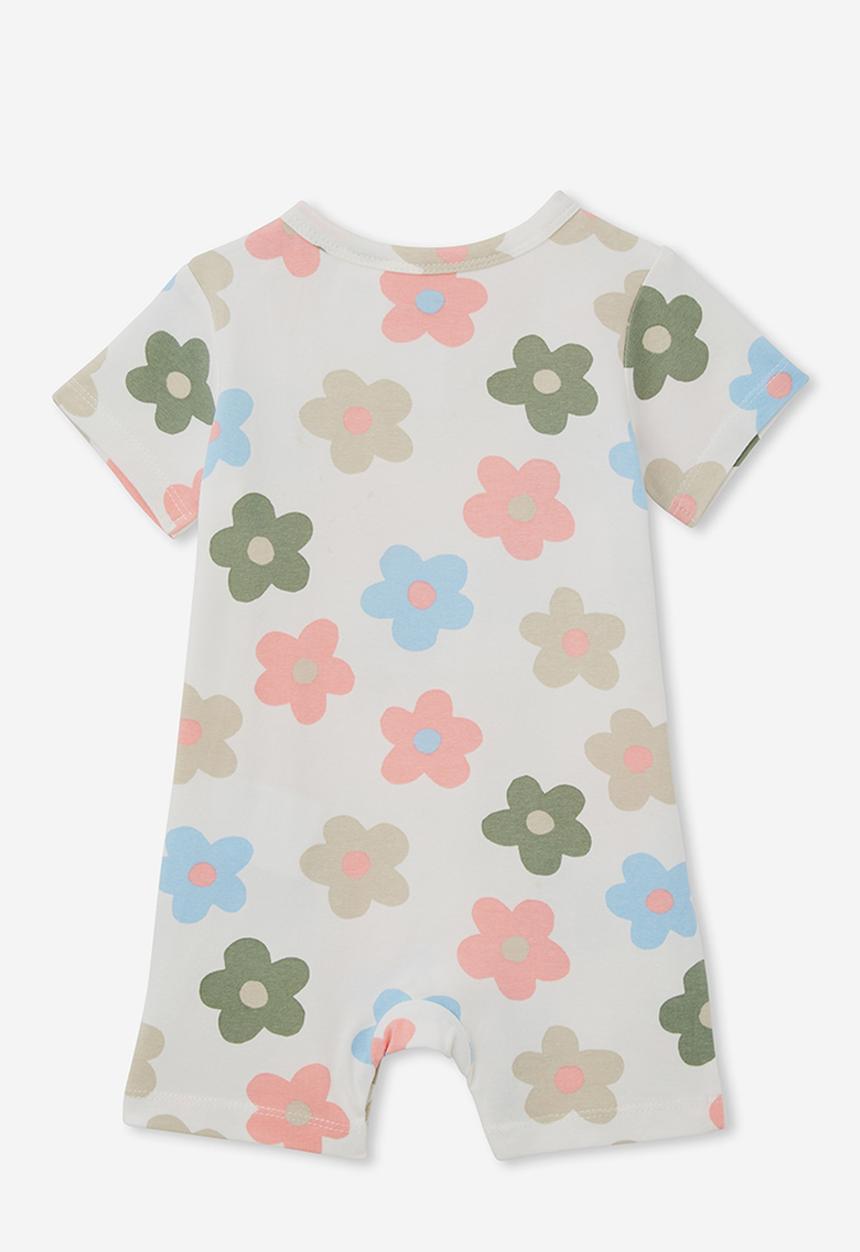 Cotton On - The short sleeve romper - vanilla blair multi floral