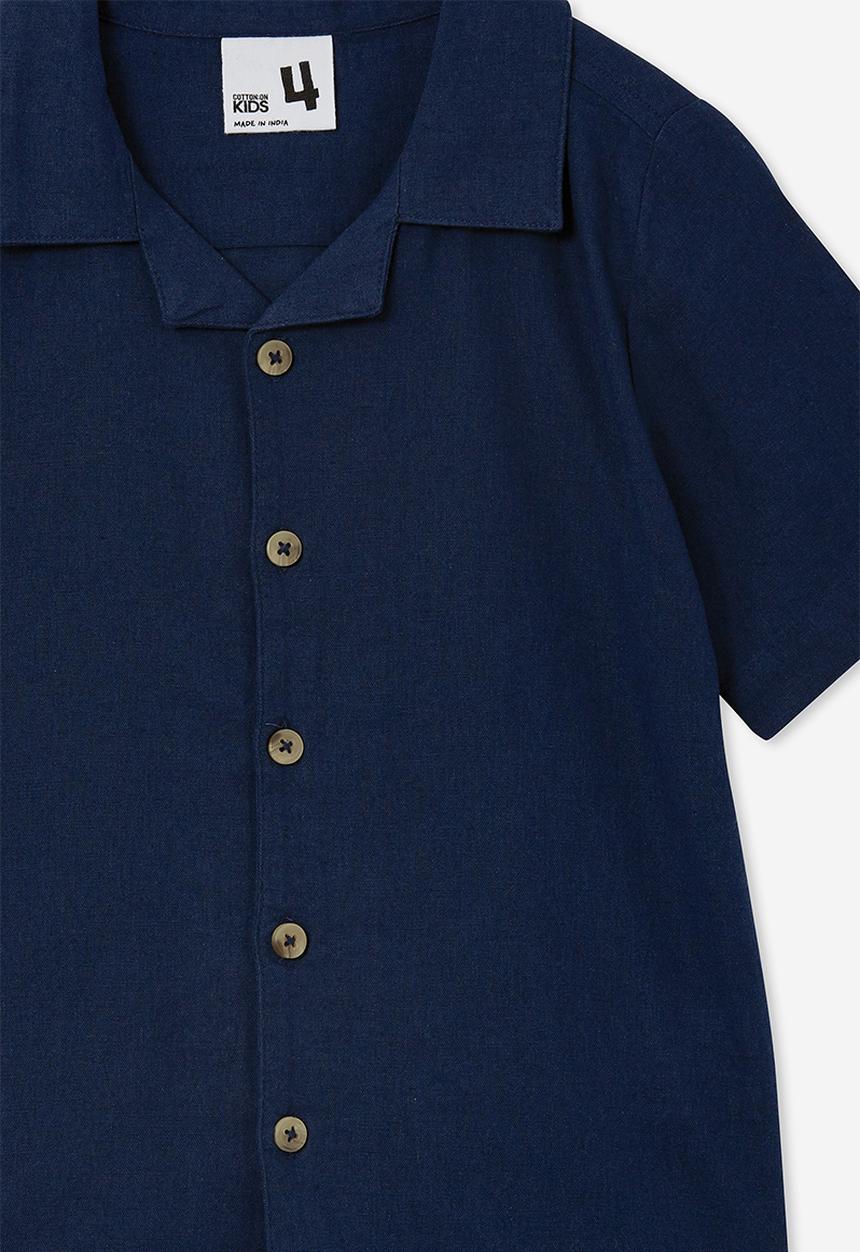 Cotton On - Cabana short sleeve shirt - in the navy