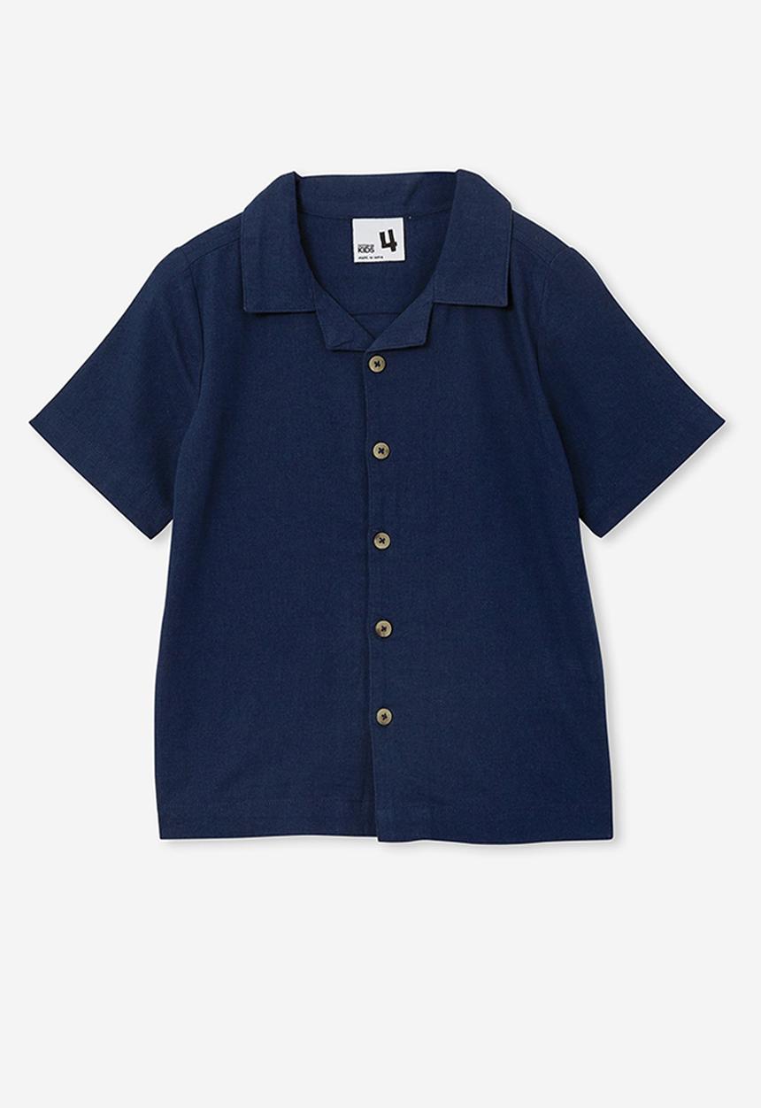 Cotton On - Cabana short sleeve shirt - in the navy