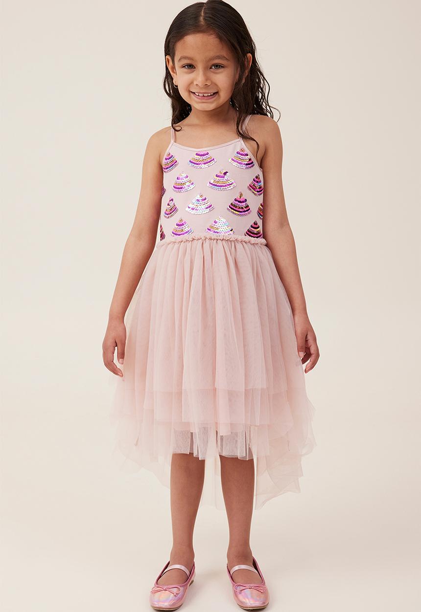 Cotton On - Iris dress up dress - dusty pink/deco shells
