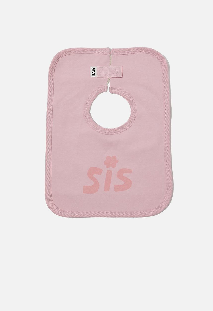 Cotton On - The square bib - marshmallow sis