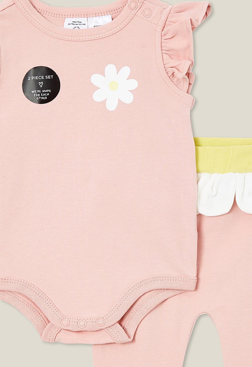 Cotton On - In-character short sleeve set - zepher/daisy