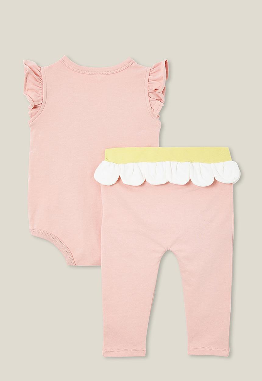 Cotton On - In-character short sleeve set - zepher/daisy