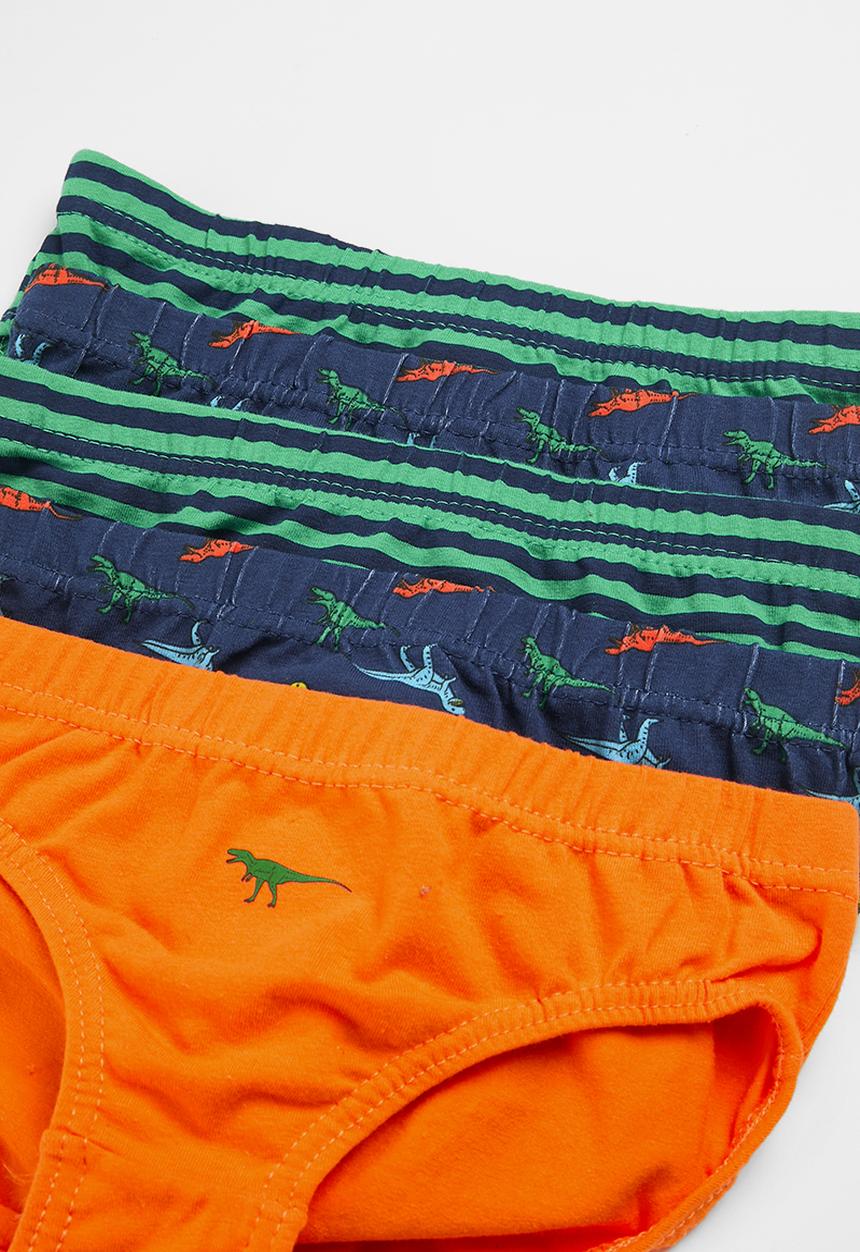 MINOTI - Boys dino stripes 5pk underpants - multi