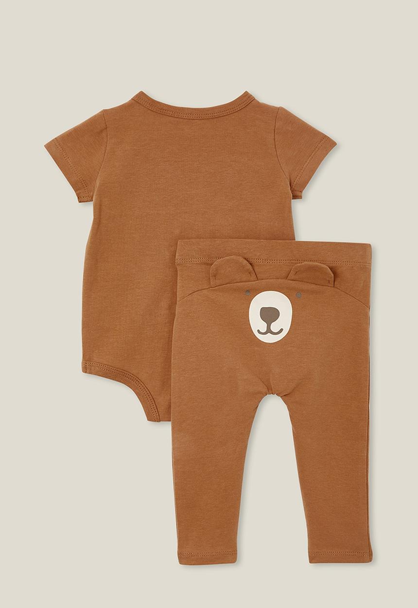 Cotton On - In-character short sleeve set - coco jumbo/bear