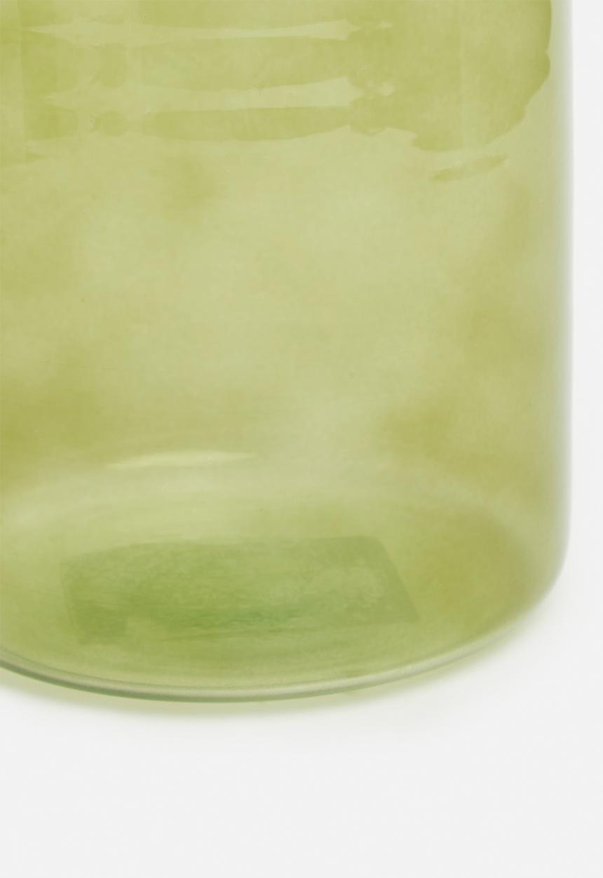 H&S - Funnel recycled glass vase - green