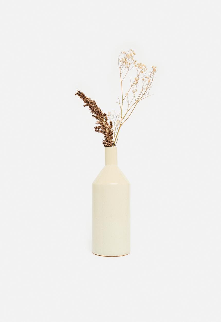 H&S - Chimney ceramic vase - matte sandy