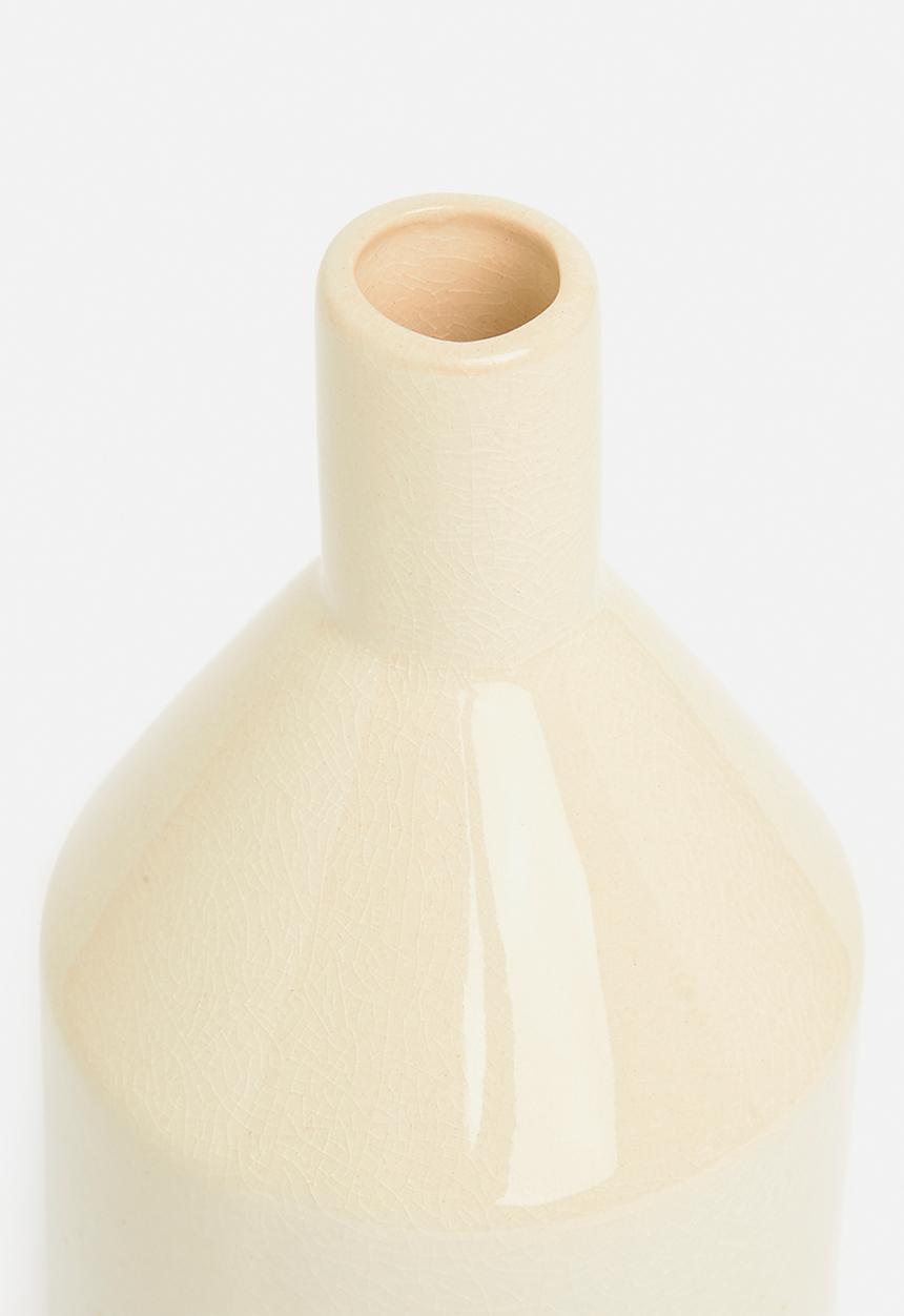 H&S - Chimney ceramic vase - matte sandy