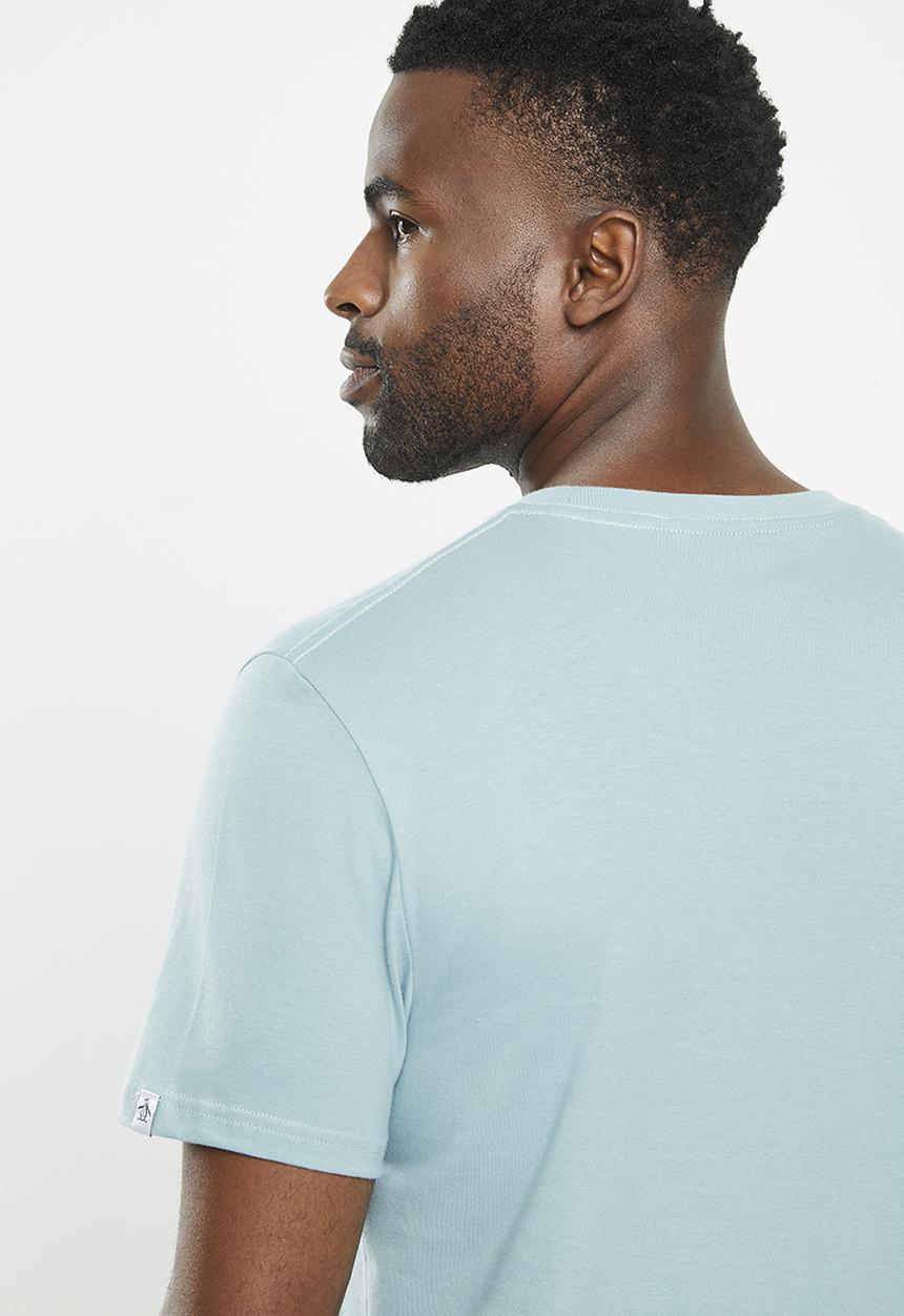 Original Penguin - Flat embroidery tee - light blue