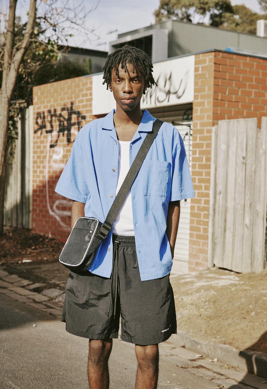 Factorie - Textured street shirt - pale blue