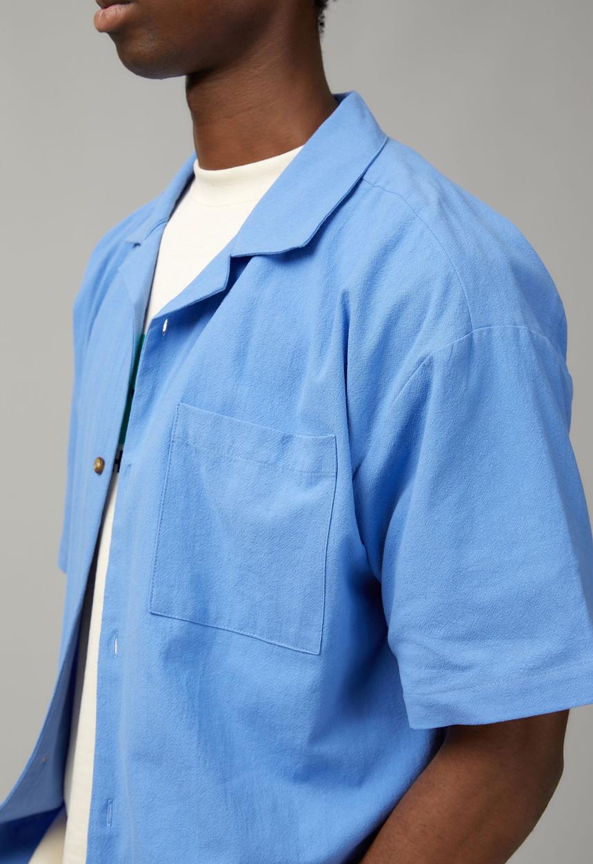 Factorie - Textured street shirt - pale blue