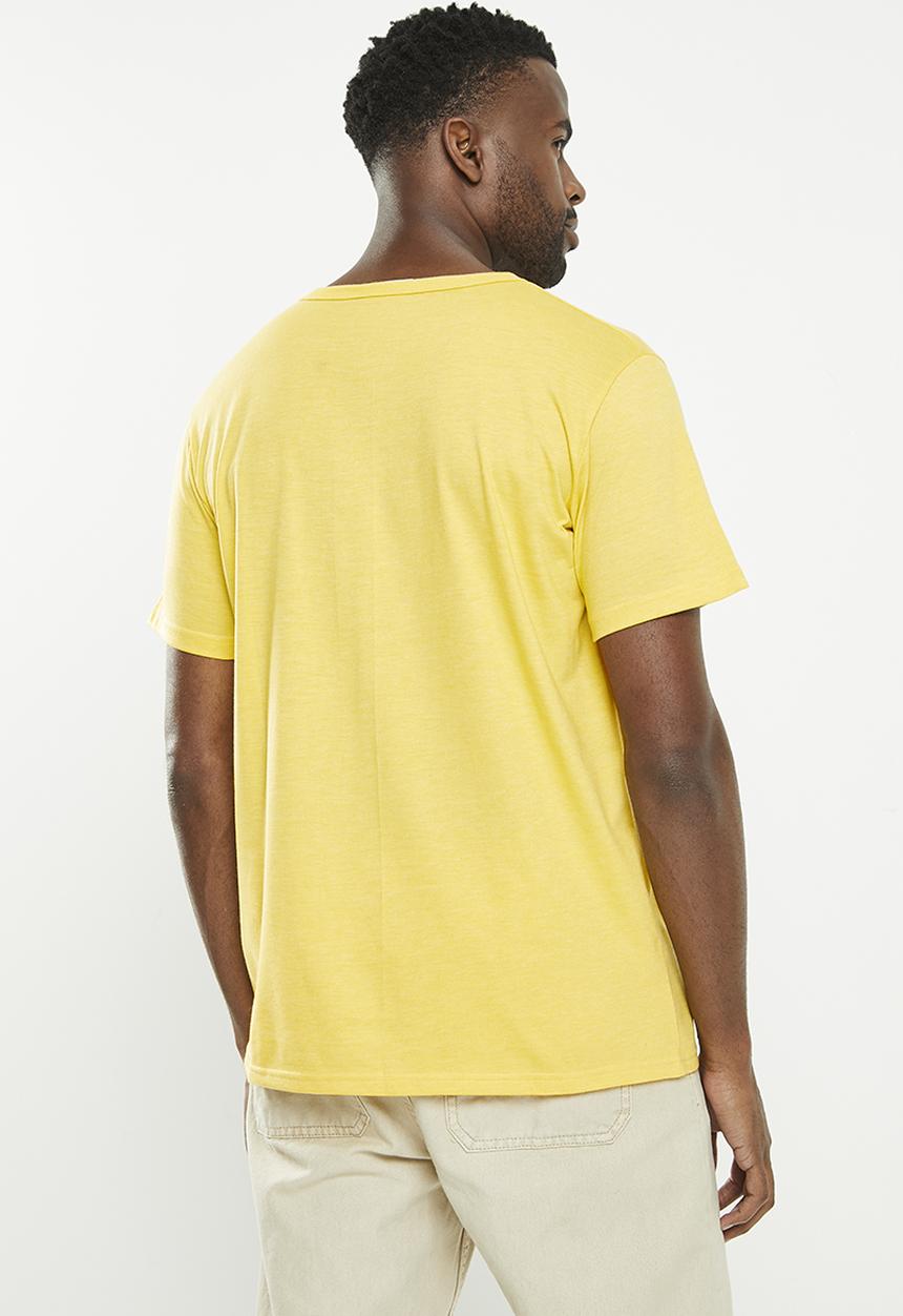 Holmes Bro's - Holmes rainbow tee - bright yellow