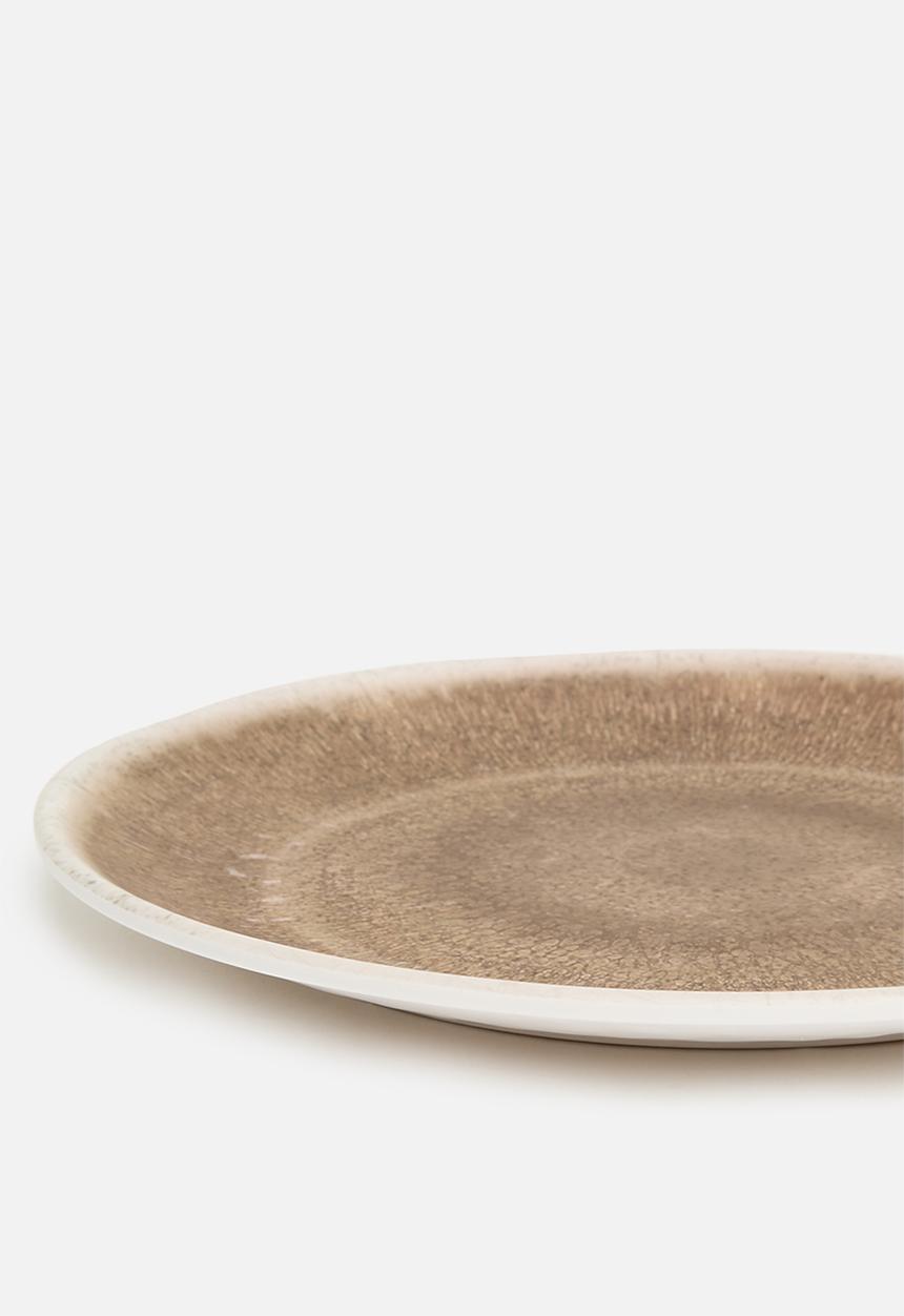 Excellent Houseware - Onyx dinner plate set of 3 - multi