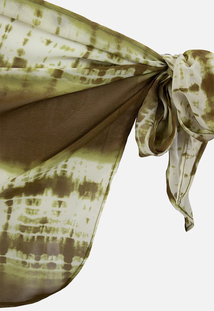 Daisy Street - Beach cover up - green & cream