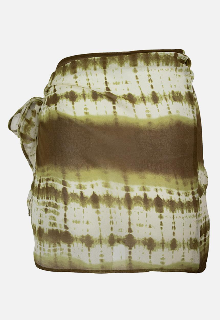 Daisy Street - Beach cover up - green & cream
