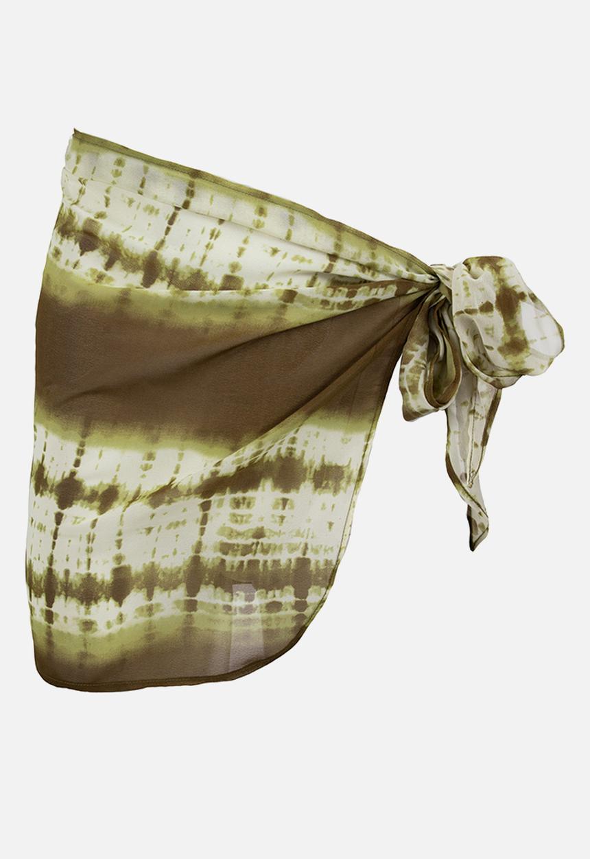Daisy Street - Beach cover up - green & cream