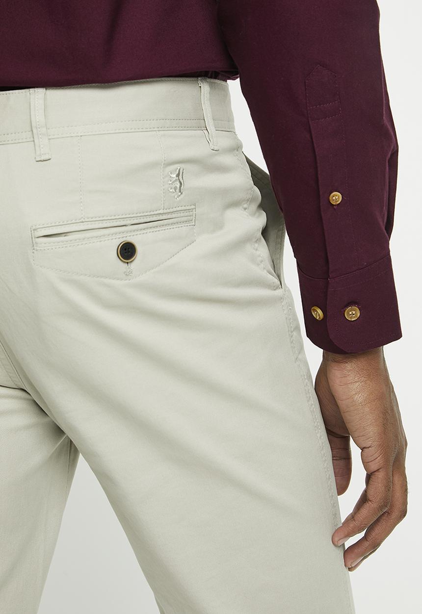 Pringle of Scotland - Pringle jorge tailored fit chinos - stone
