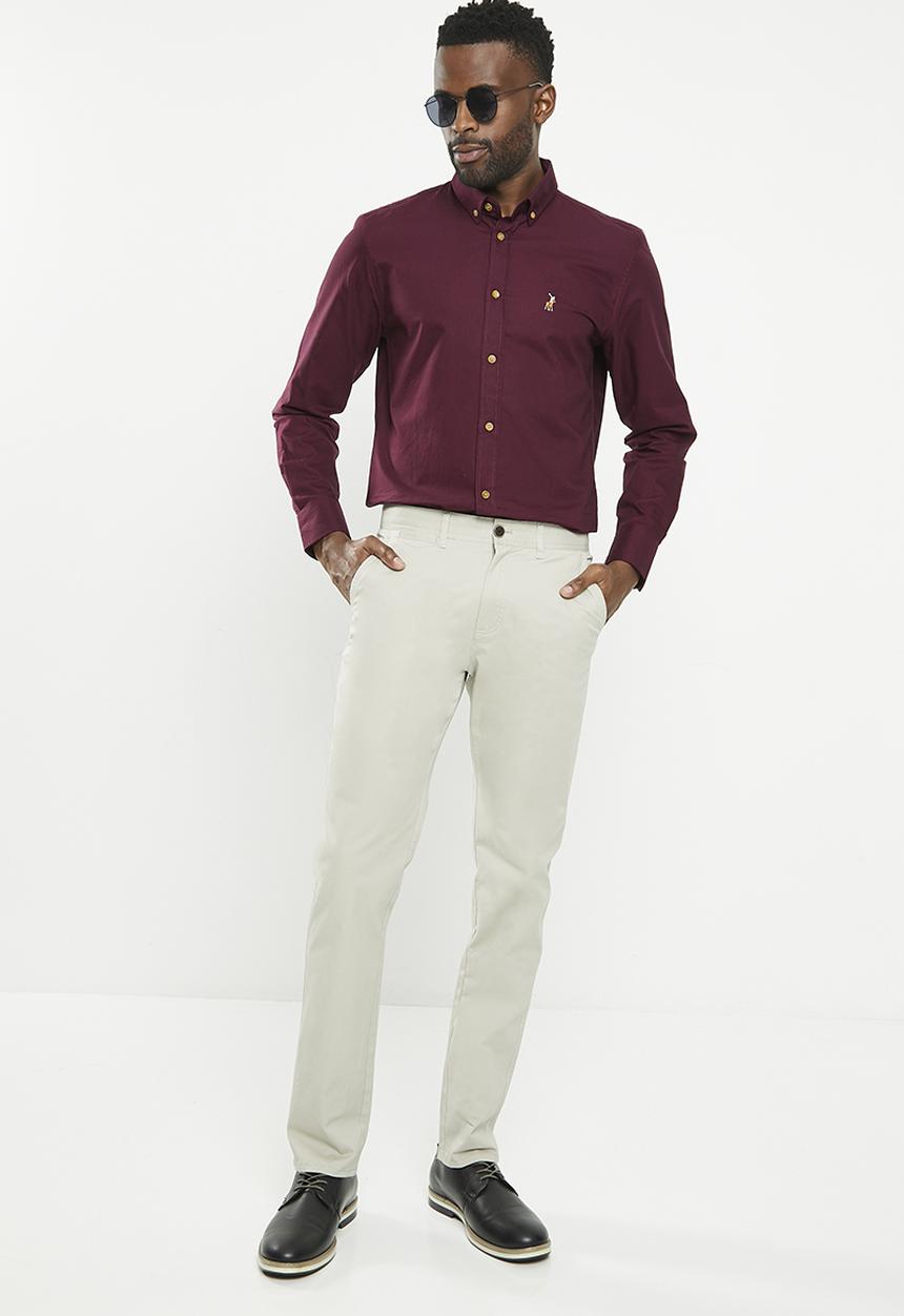 Pringle of Scotland - Pringle jorge tailored fit chinos - stone