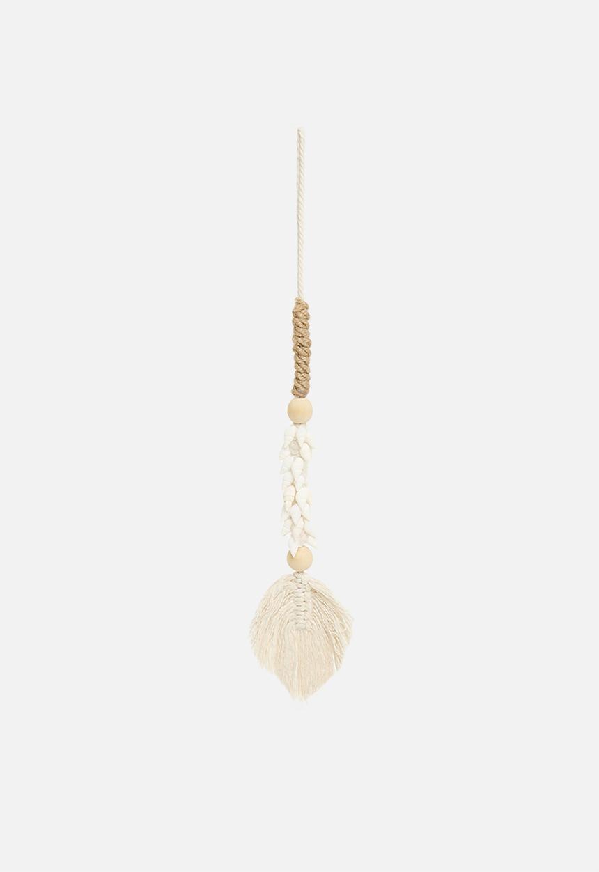 H&S - Wall hanging decor - white