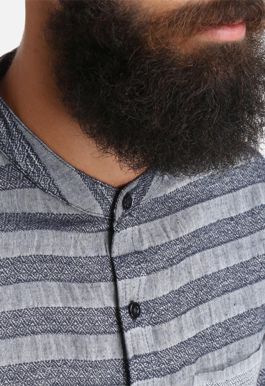 Another Influence - Stripped Short Sleeve Shirt