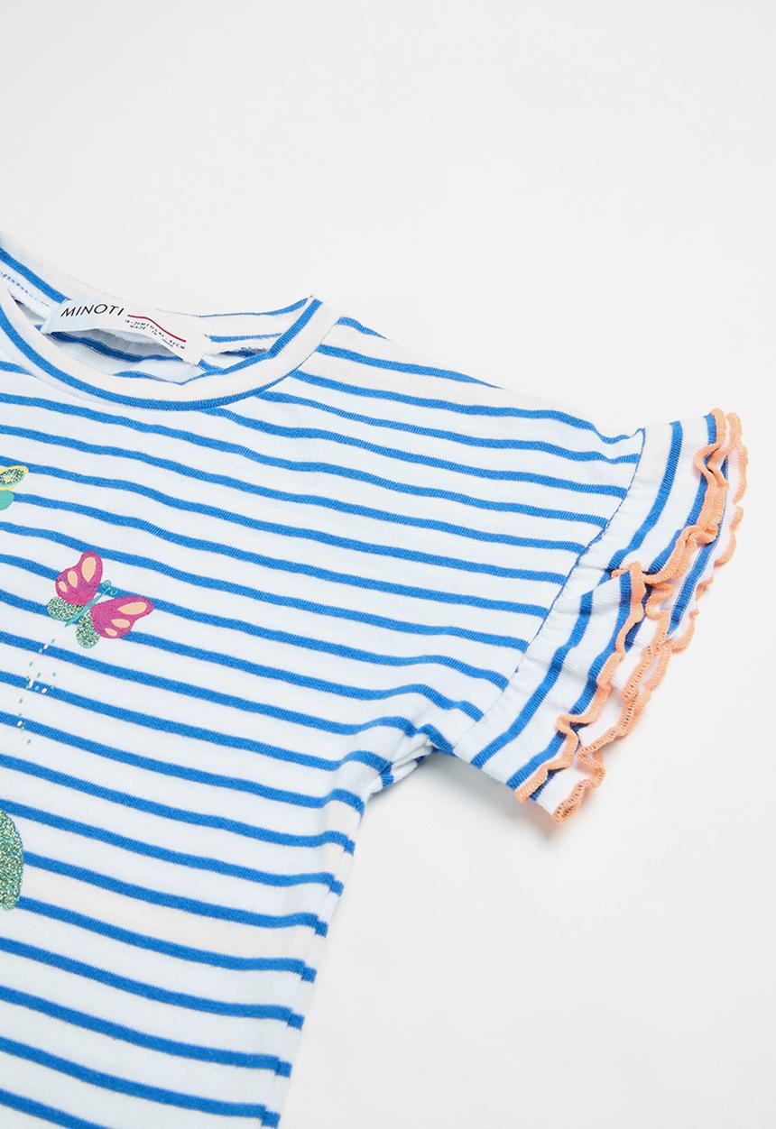 MINOTI - 2 Pack stripe T-shirt & jegging set - multi