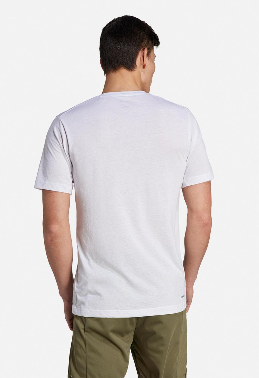 adidas Performance - Train essentials seasonal training graphic tee - white