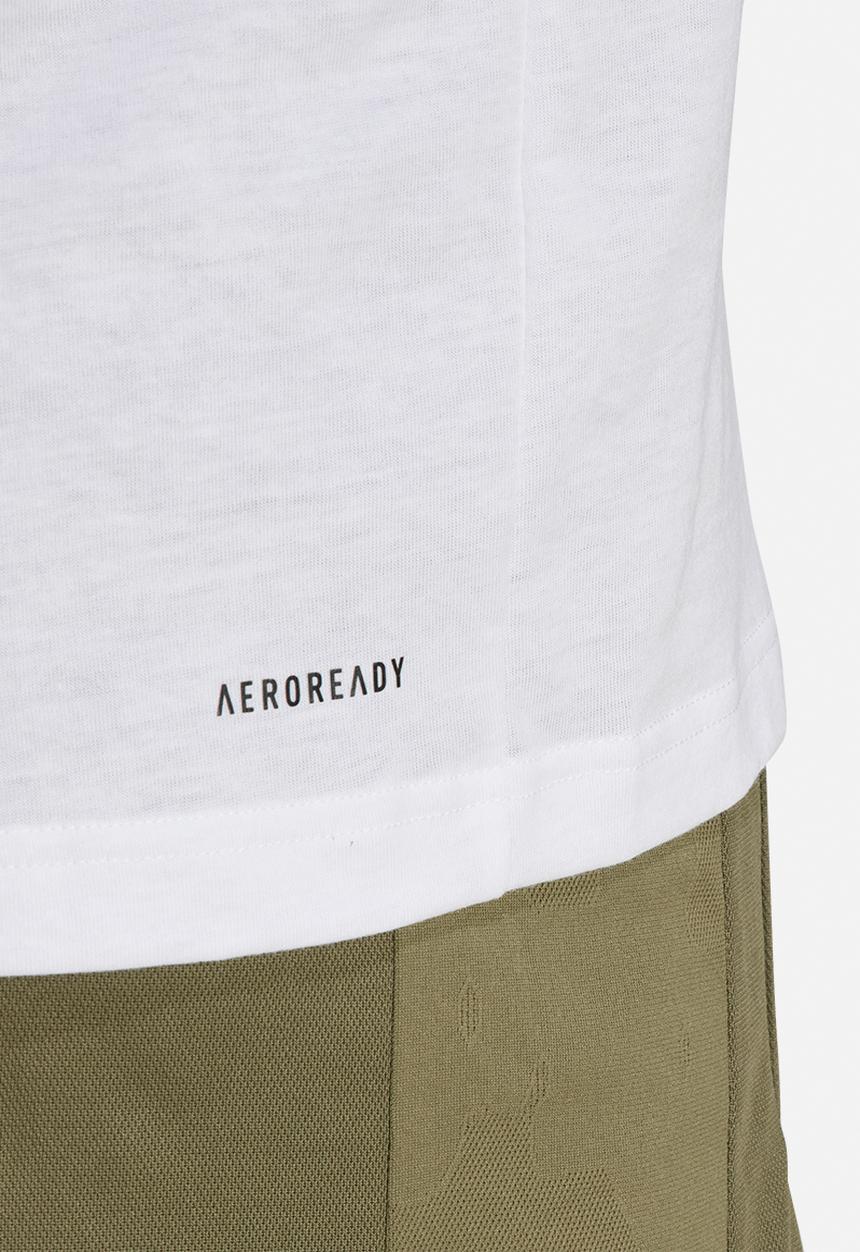 adidas Performance - Train essentials seasonal training graphic tee - white