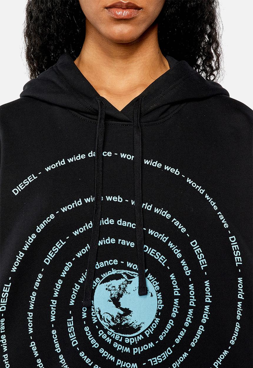 Diesel  - F-maxinne hoodie - black 