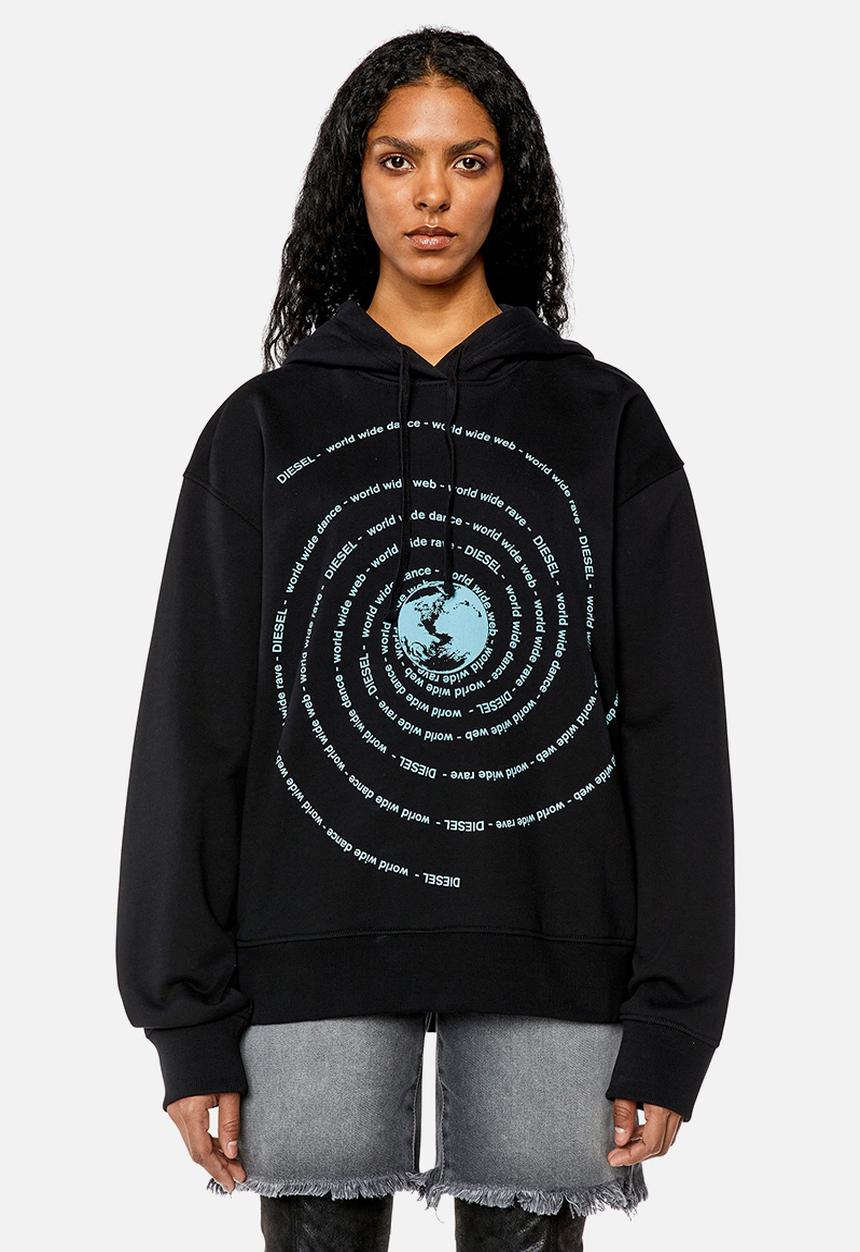 Diesel  - F-maxinne hoodie - black 