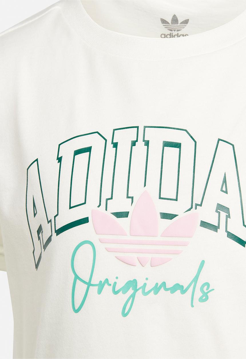 adidas Originals - Short tee set - off white & collegiate green