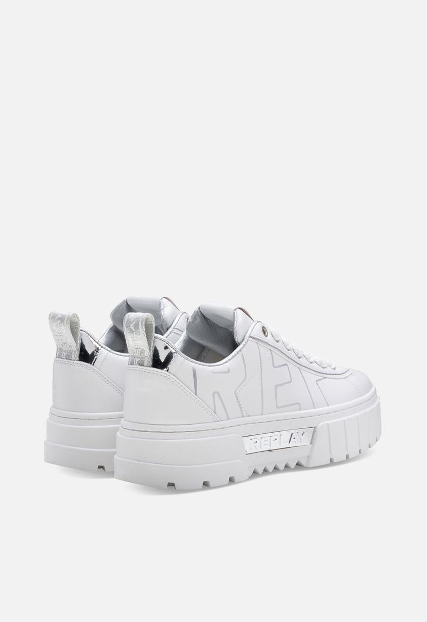 Replay - Disco print - 081 - white & silver 
