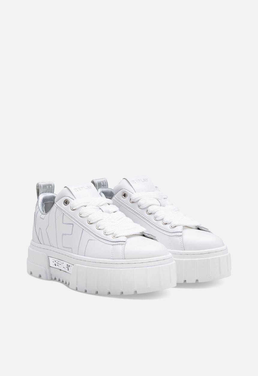 Replay - Disco print - 081 - white & silver 
