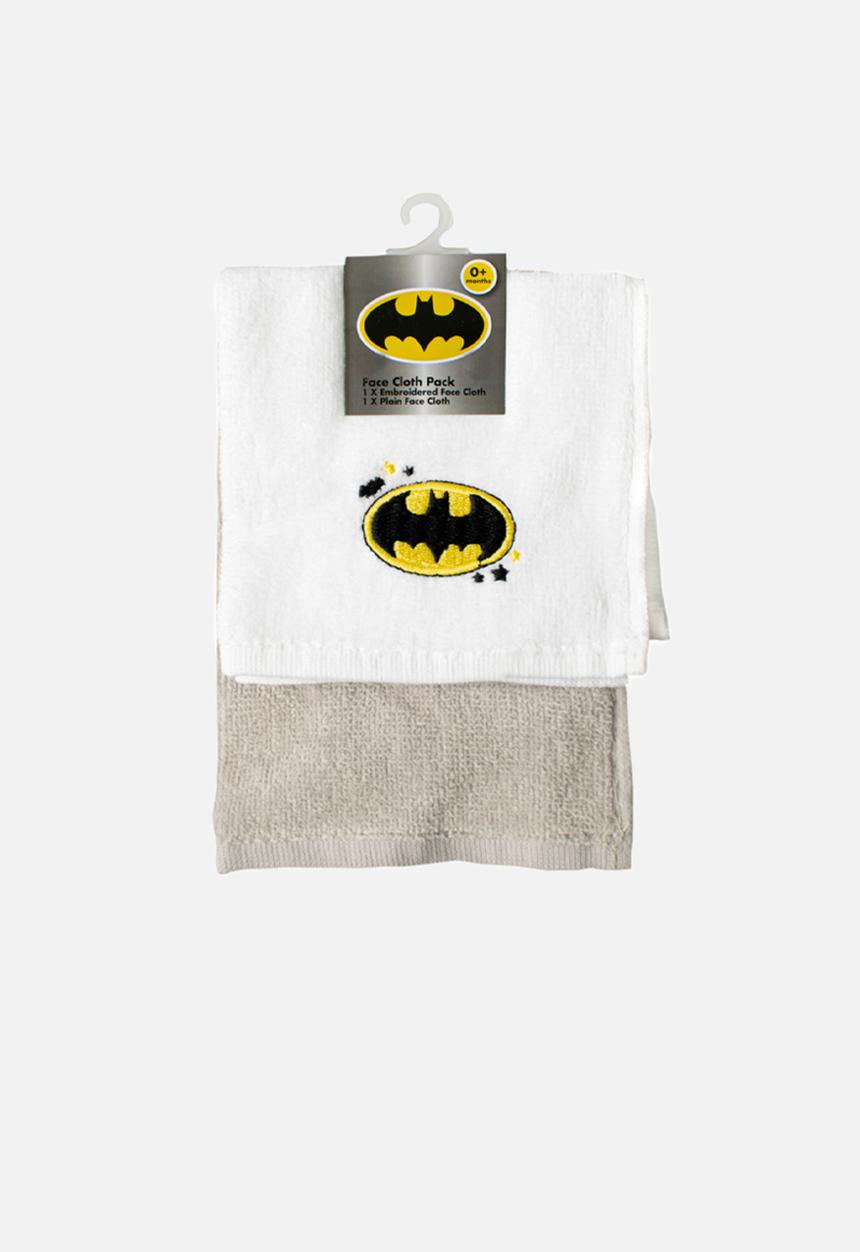 Character Group - Batman 2 pack face cloth - grey & white