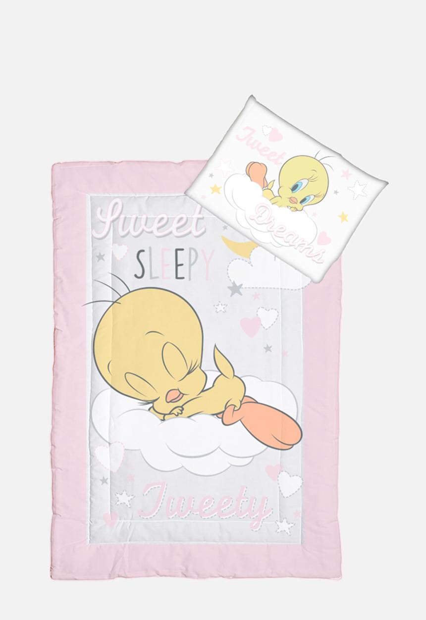 Character Group - Tweety cot comforter - pink