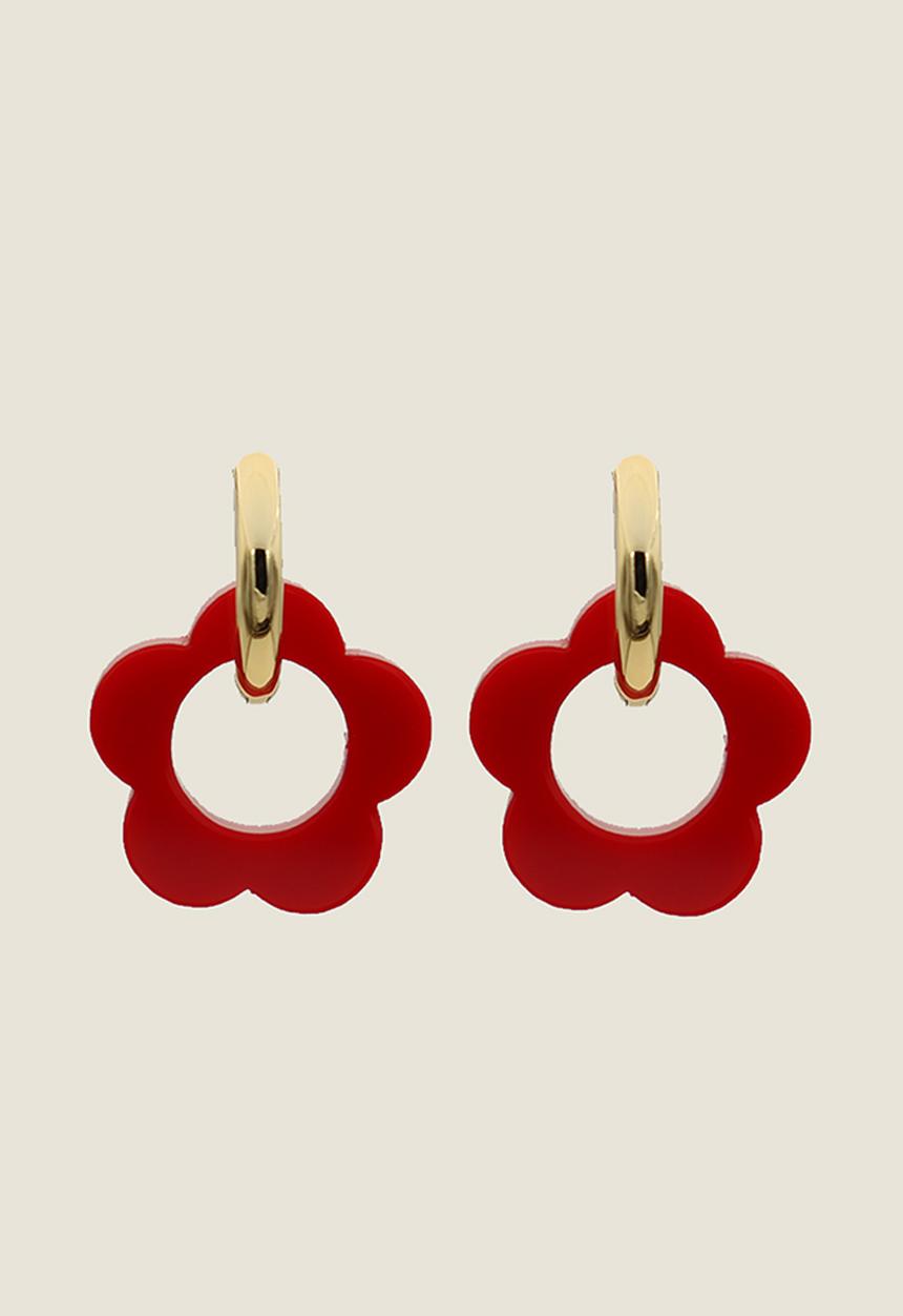 Pina Jewels - Daisy Charms- red