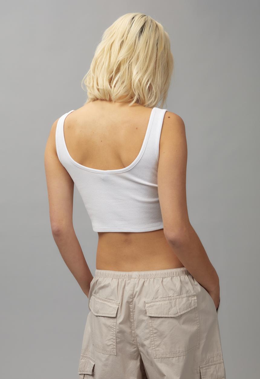 Factorie - Rib corset tank - white