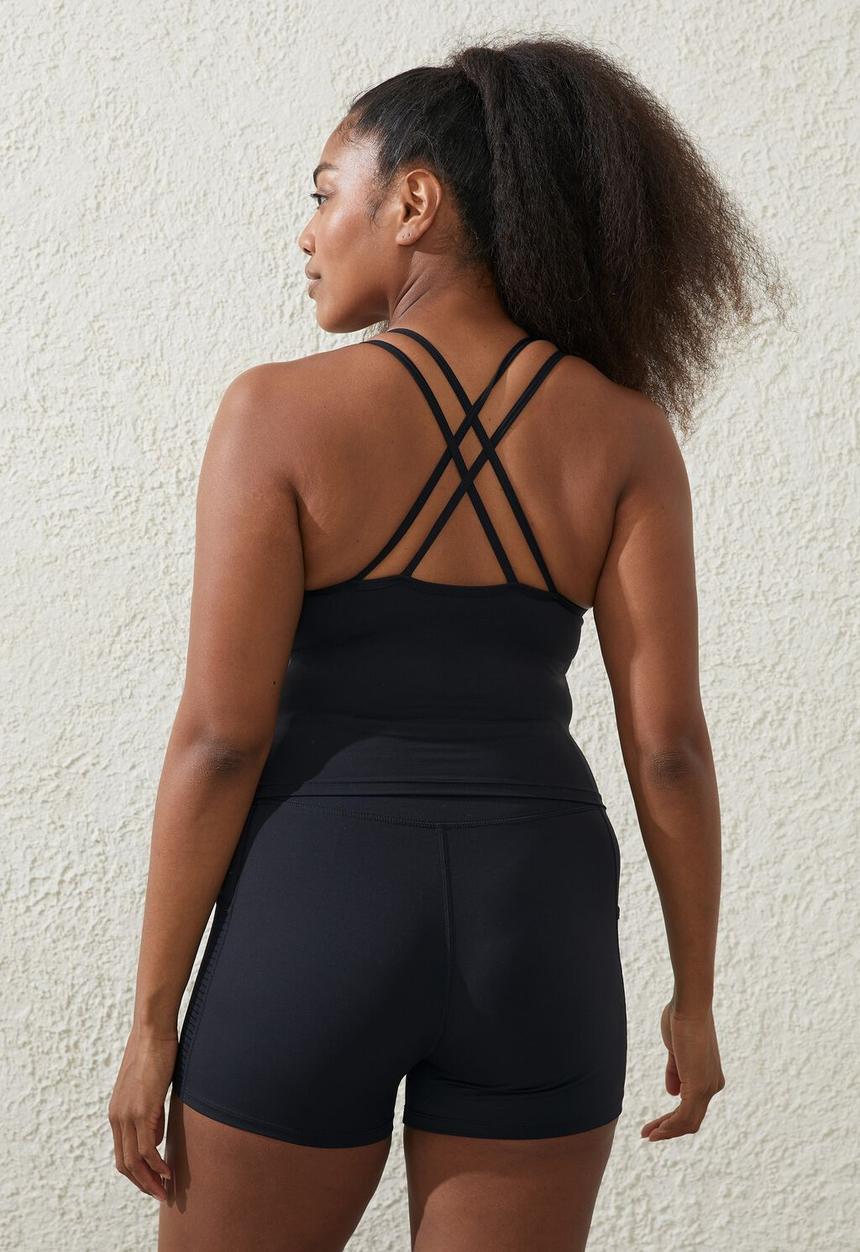 Cotton On - Ultra luxe pocket shortie short - black