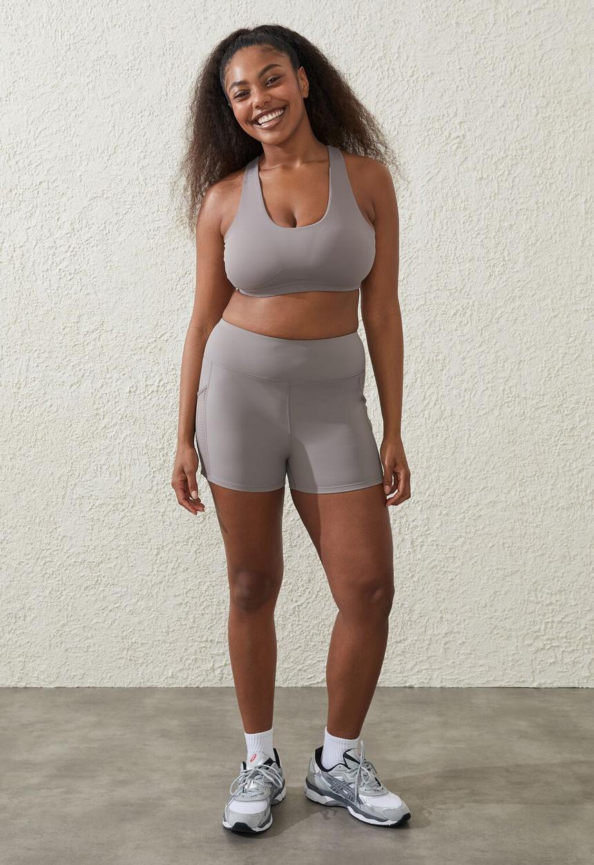 Cotton On - Ultra luxe pocket shortie short - desert grey