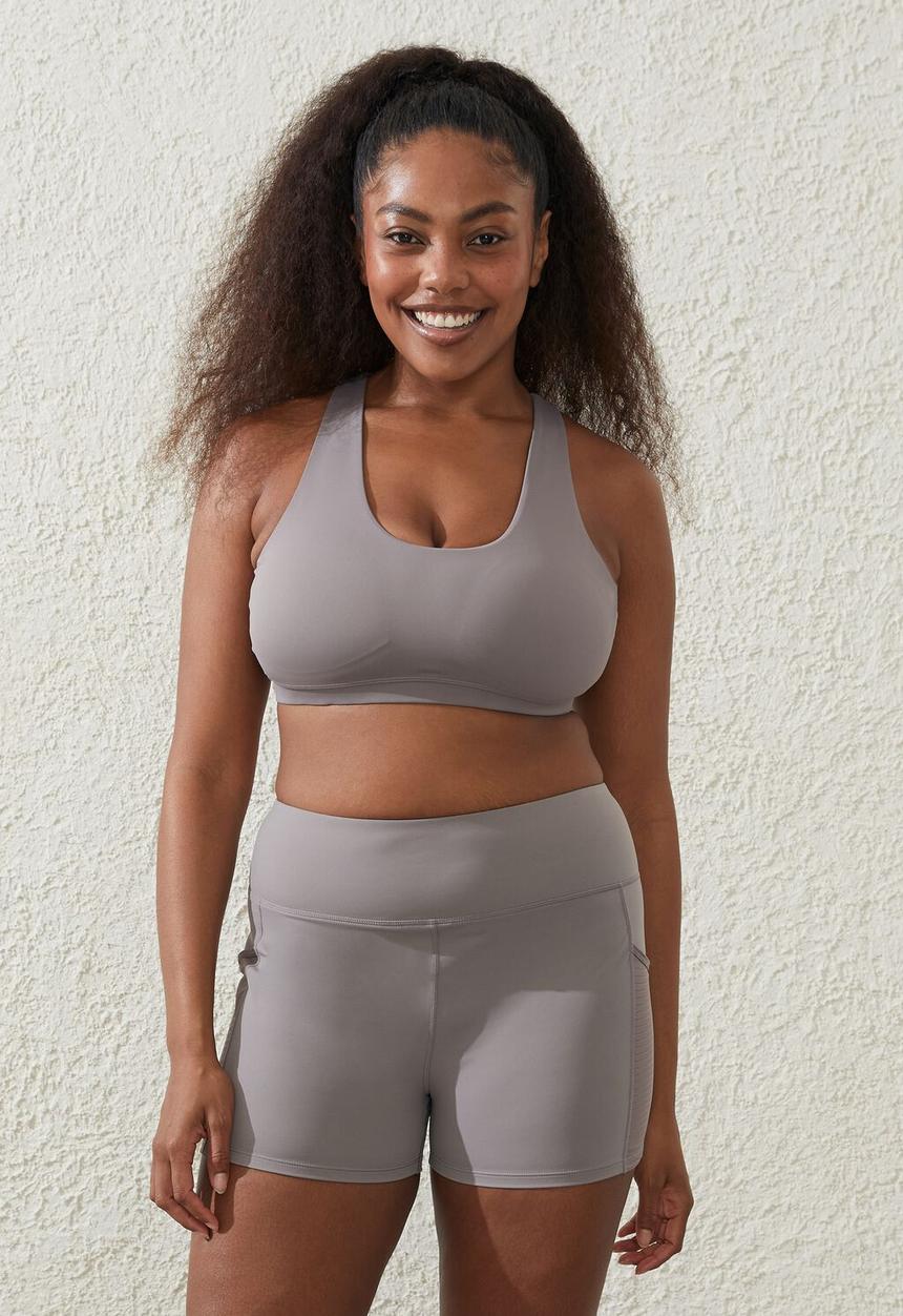 Cotton On - Ultra luxe pocket shortie short - desert grey