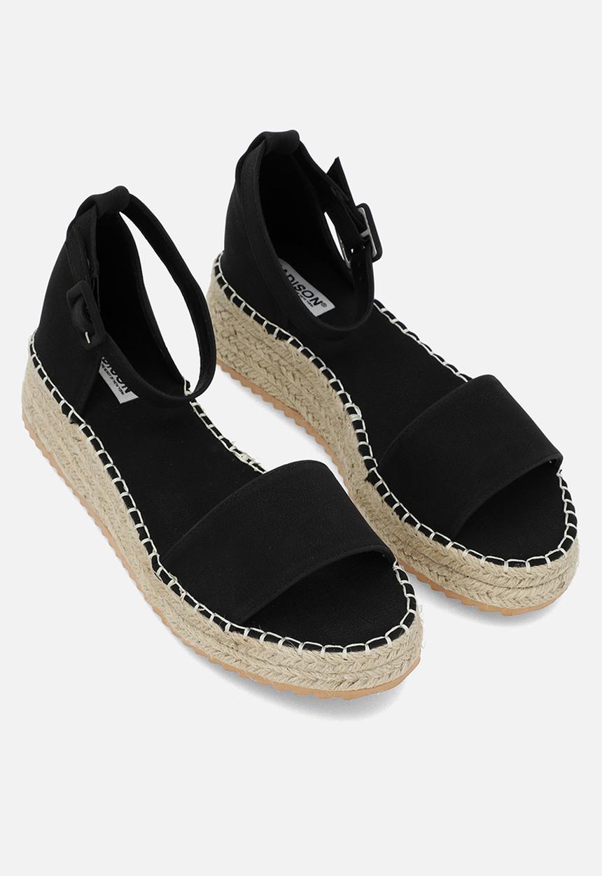 Madison® - Carina flatform espadrille - black