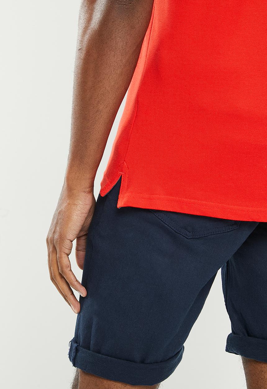 POLO - Mens classic pique short sleeve golfer - orange