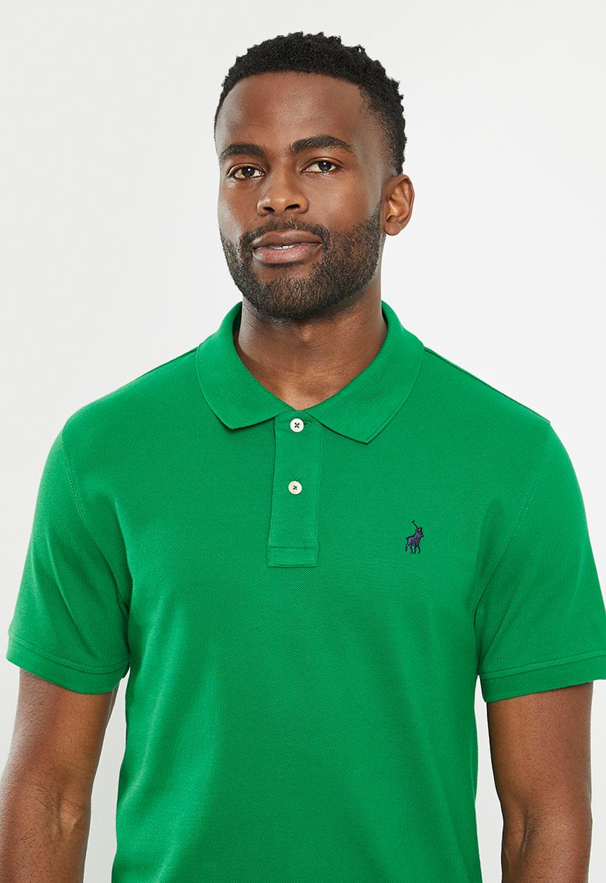 POLO - Mens classic pique short sleeves golfer - bright green