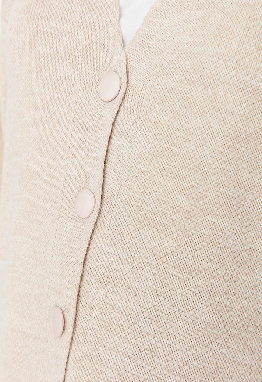 Trendyol - Modest long basic cardigan - stone